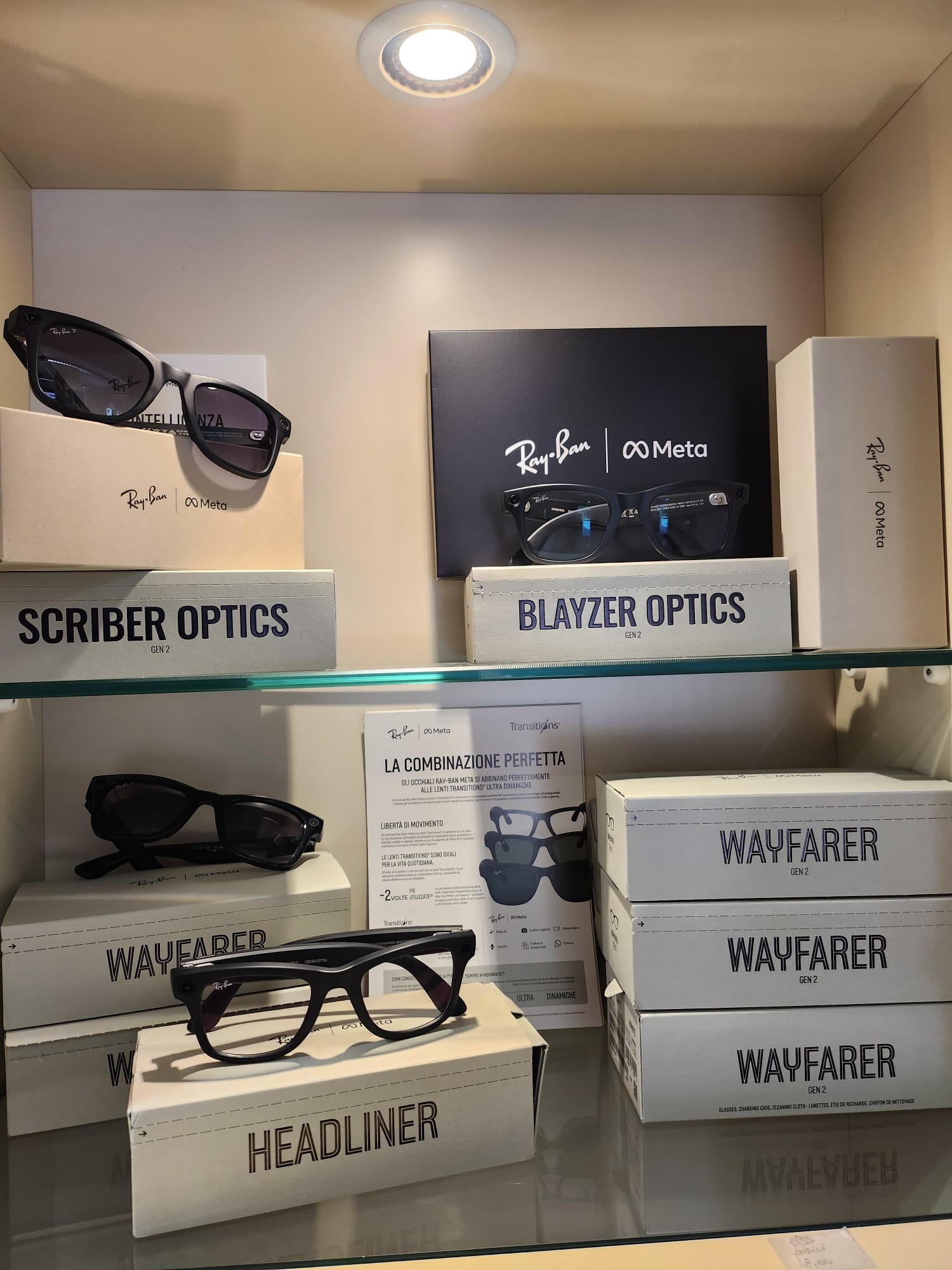 Vetrina storica di Ottica Piazza a Corsico